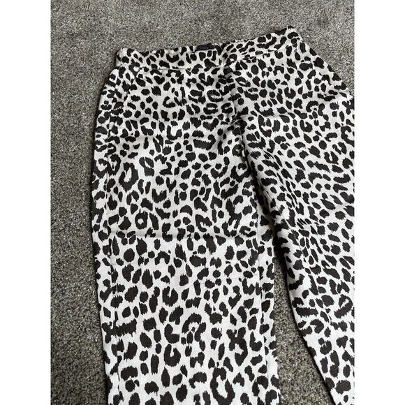 J. Crew Womens Linen Blend Leopard Print Pants Size 6 Lightweight - Picture 3 of 9